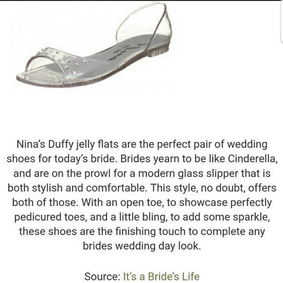 Nina Duffy Jelly Ballet Flats . very narrow they are NOT for a flat or wide feet - Picture 2 of 7